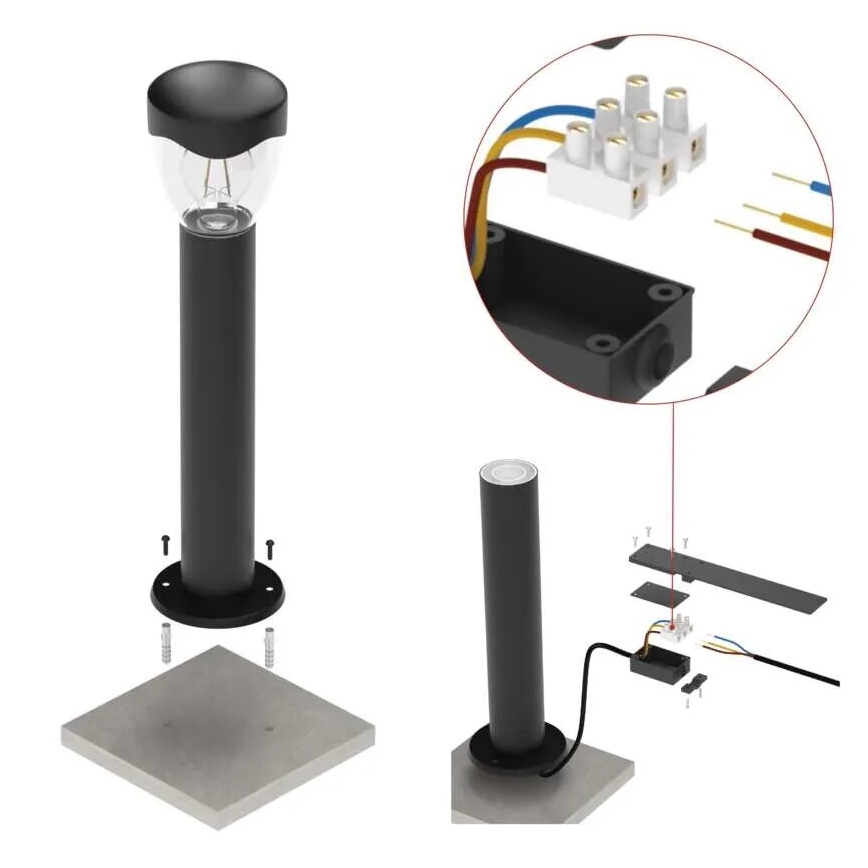 Vonkajšia lampa ARTEO 1xE27/15W/230V IP44 50 cm