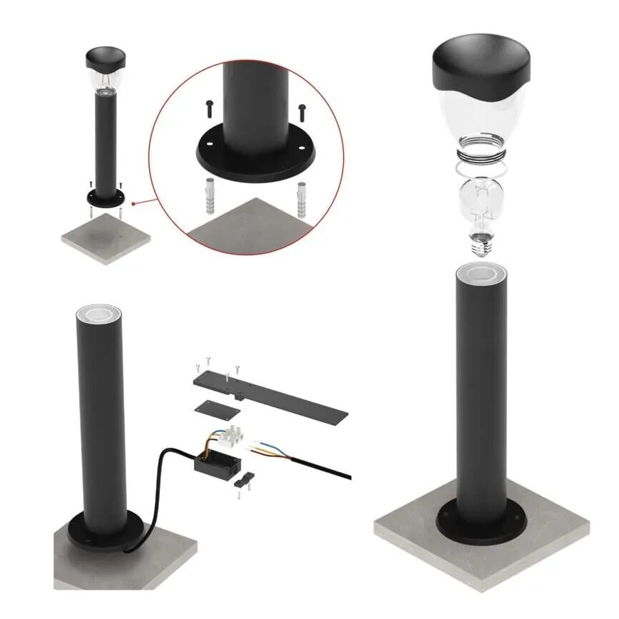 Vonkajšia lampa ARTEO 1xE27/15W/230V IP44 80 cm