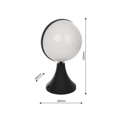 Vonkajšia lampa CIRCULO 1xE27/40W/230V IP44