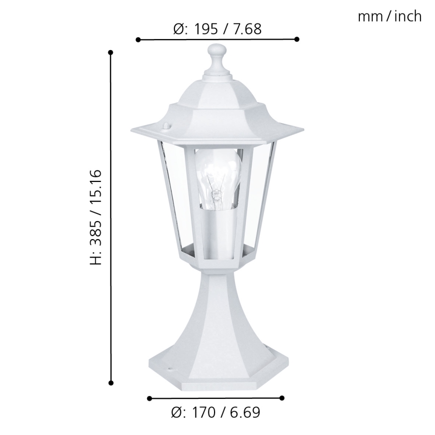 Eglo - Vonkajšia lampa 1xE27/60W