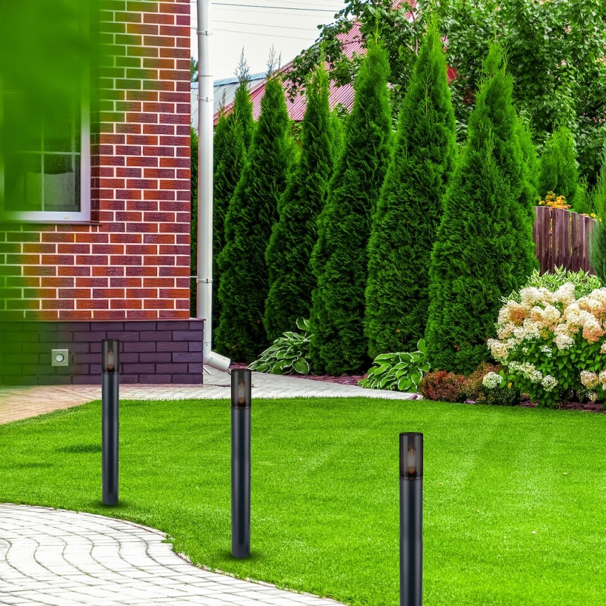 Vonkajšia lampa HARLEM 1xE27/60W/230V 80 cm IP44 čierna