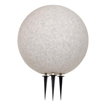 Vonkajšia lampa KULA 1xE27/60W/230V pr. 40 cm IP44 sivá