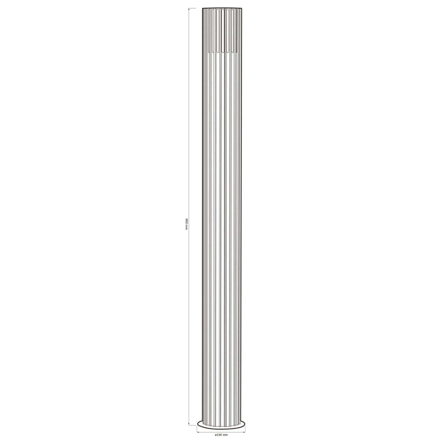 Vonkajšia lampa KUUSAMO 1xE27/20W/230V 74 cm IP54 antracit