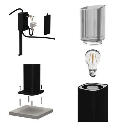 Vonkajšia lampa LANA 1xE27/25W/230V IP54 45 cm
