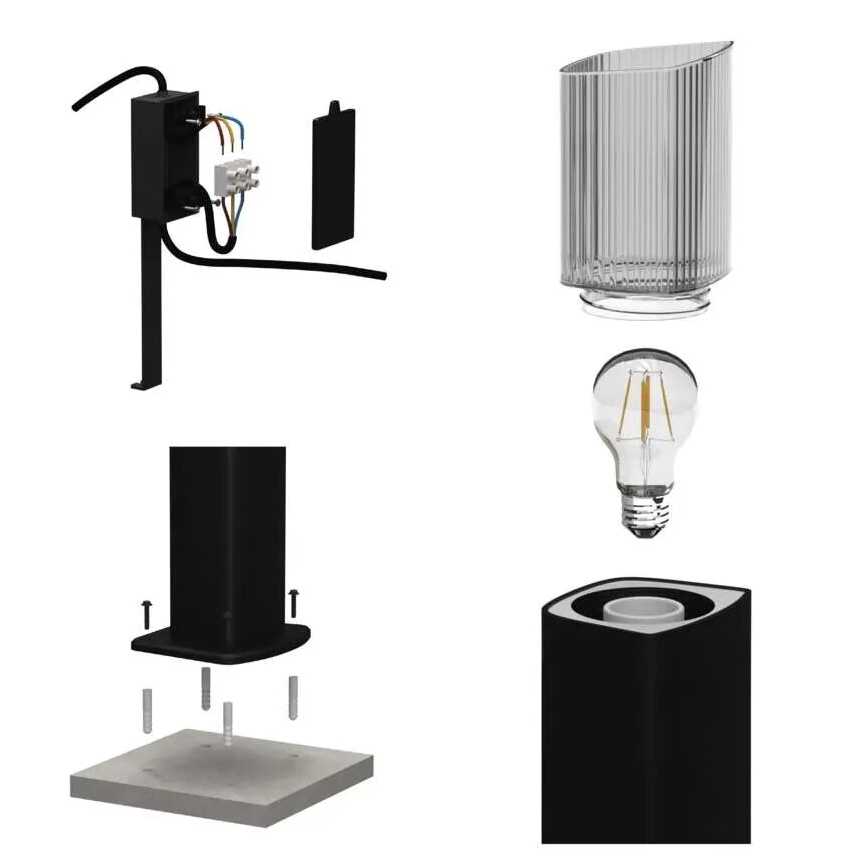 Vonkajšia lampa LANA 1xE27/25W/230V IP54 45 cm