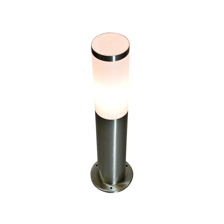 Vonkajšia lampa LIVIA 1xE27/10W/230V 45 cm IP44 strieborná