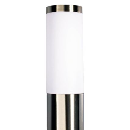 Vonkajšia lampa LIVIA 1xE27/10W/230V 45 cm IP44 strieborná