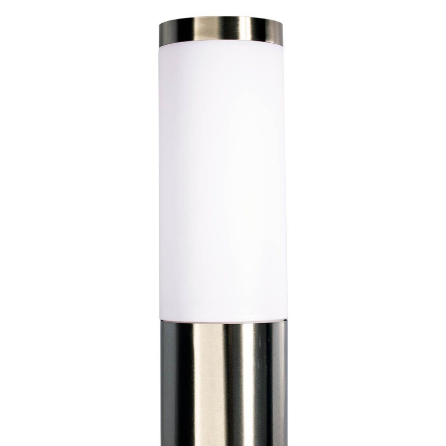 Vonkajšia lampa LIVIA 1xE27/10W/230V 45 cm IP44 strieborná