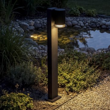 Vonkajšia lampa RADILO 1×GU10/11W/230V 80 cm IP44 čierna