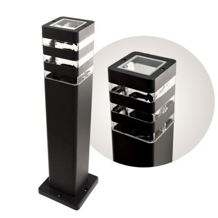 Vonkajšia lampa SANTA 1xE27/60W/230V 50 cm IP54 čierna