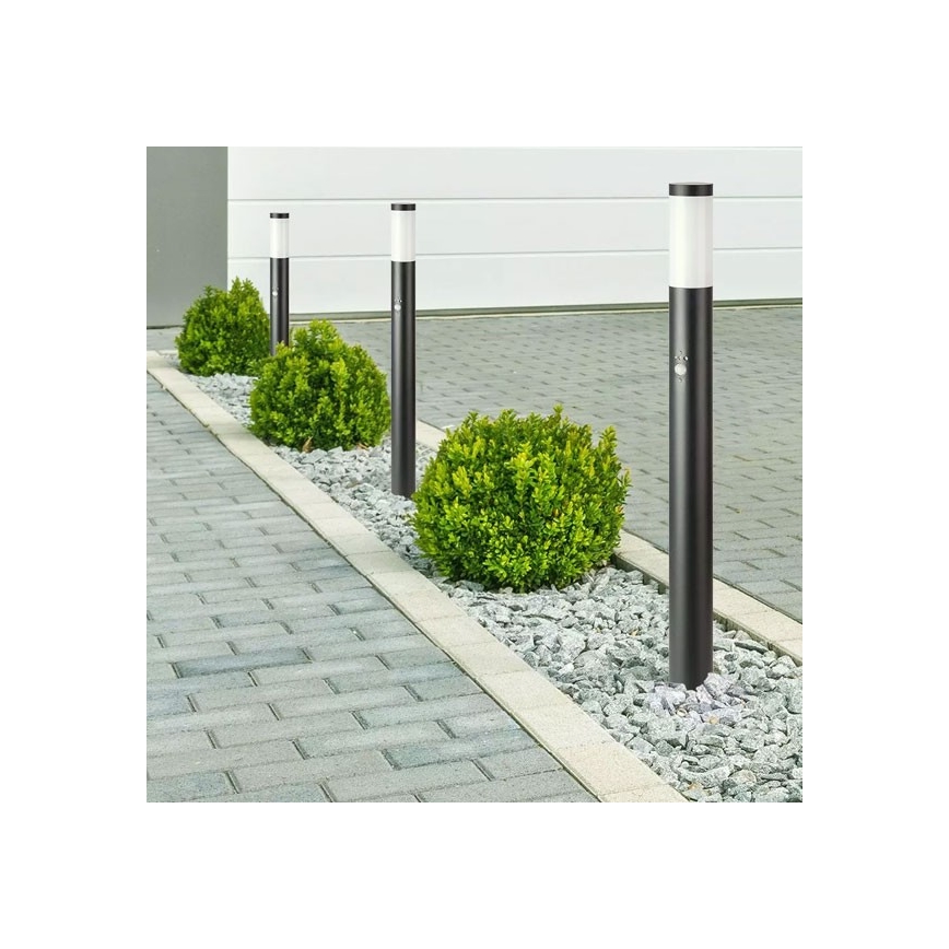 Vonkajšia lampa so senzorom 1xE27/60W/230V IP44 80cm čierna