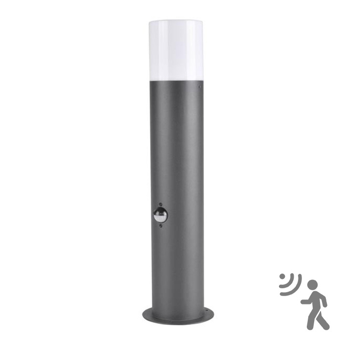 Vonkajšia lampa so senzorom DALLAS 1xE27/12W/230V IP44 antracit