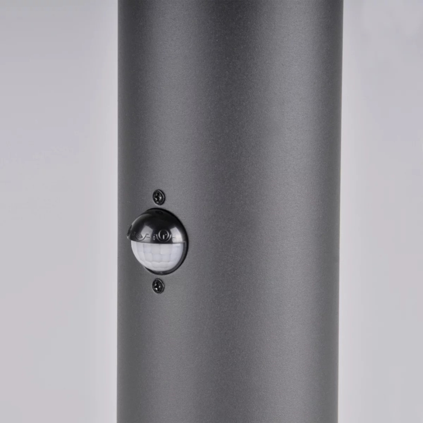 Vonkajšia lampa so senzorom DALLAS 1xE27/12W/230V IP44 antracit