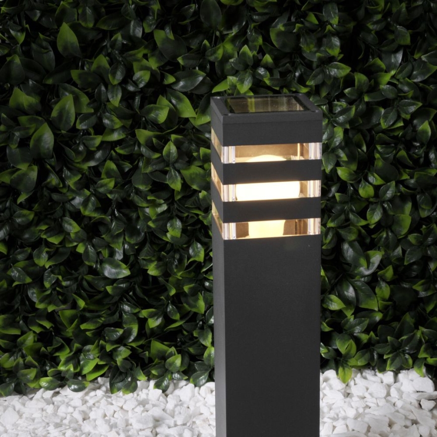 Vonkajšia lampa so senzorom TEKSAS 1xE27/12W/230V IP44 74 cm grafit