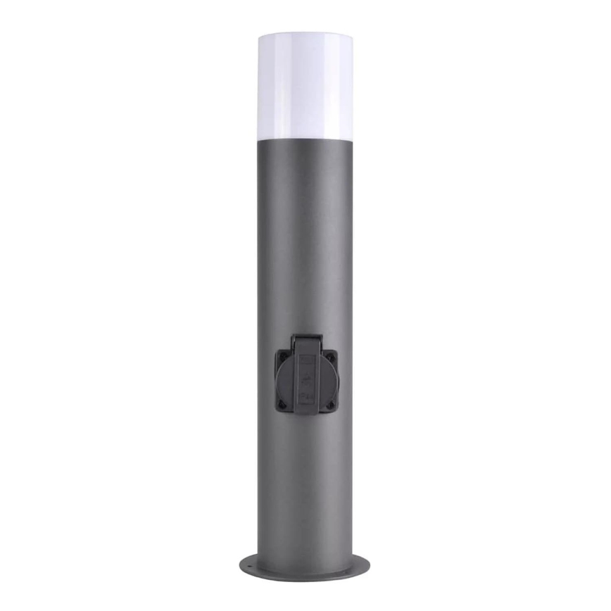Vonkajšia lampa so zásuvkou DALLAS 1xE27/12W/230V IP44 antracit