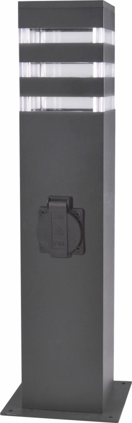 Vonkajšia lampa so zásuvkou TEKSAS 1xE27/20W/230V IP54 44 cm