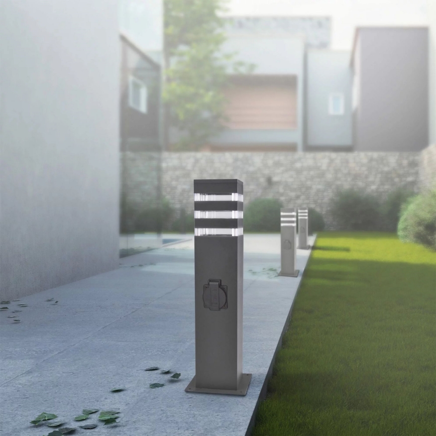 Vonkajšia lampa so zásuvkou TEKSAS 1xE27/20W/230V IP54 44 cm