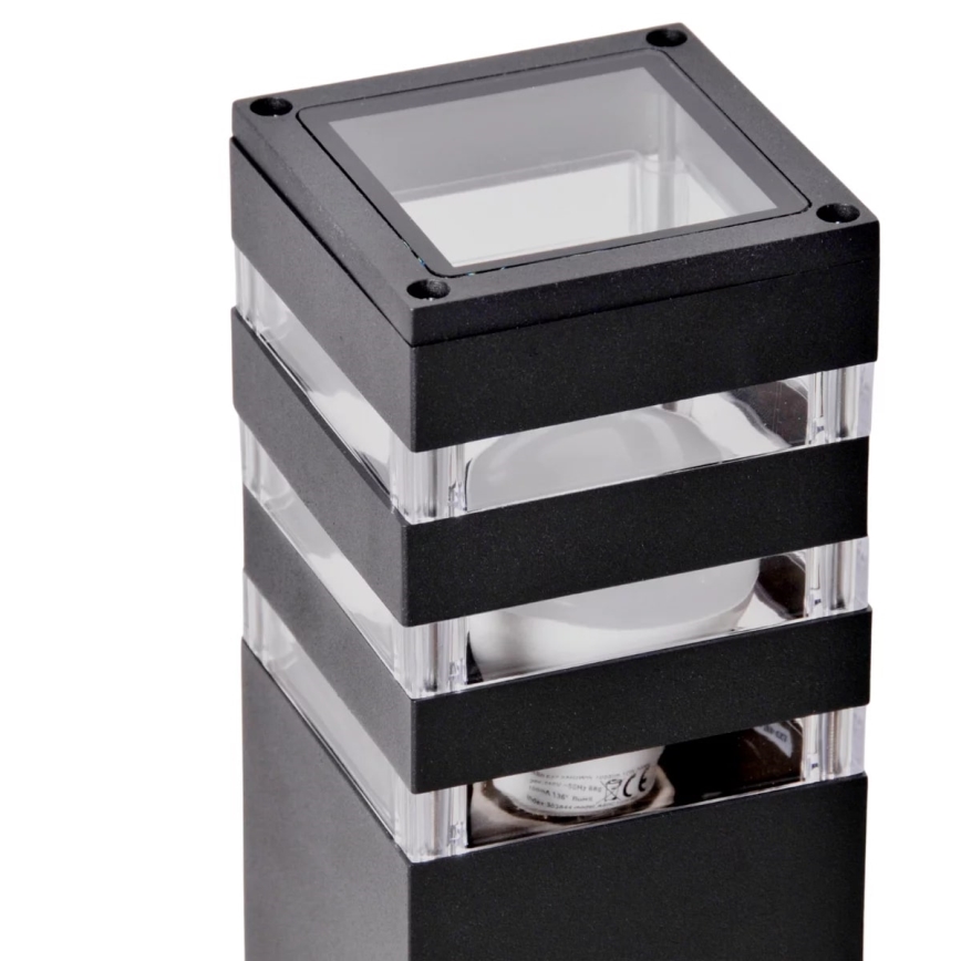 Vonkajšia lampa TEKSAS 1xE27/12W/230V IP44 44 cm antracit