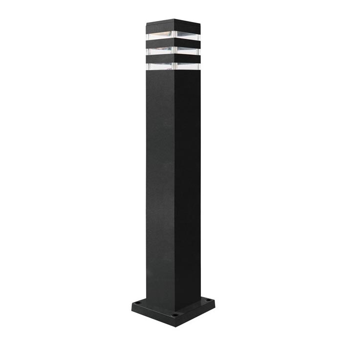 Vonkajšia lampa TEKSAS 1xE27/12W/230V IP44 74 cm grafit