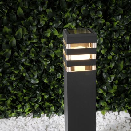 Vonkajšia lampa TEKSAS 1xE27/12W/230V IP44 74 cm grafit