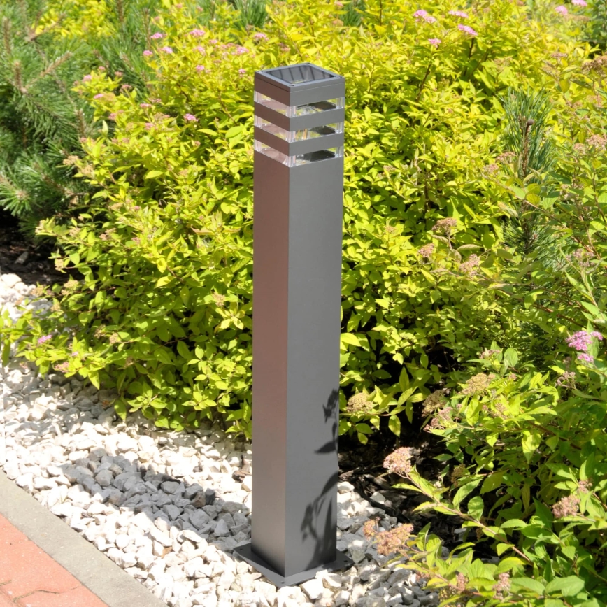 Vonkajšia lampa TEKSAS 1xE27/12W/230V IP44 74 cm grafit