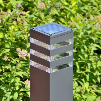 Vonkajšia lampa TEKSAS 1xE27/12W/230V IP44 74 cm grafit