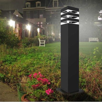Vonkajšia lampa TEKSAS 1xE27/12W/230V IP44 74 cm grafit