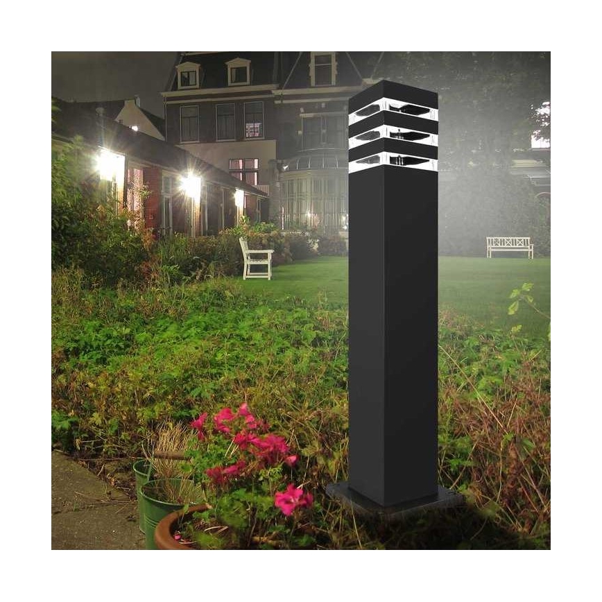 Vonkajšia lampa TEKSAS 1xE27/12W/230V IP44 74 cm grafit