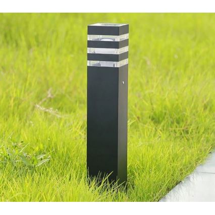 Vonkajšia lampa TEKSAS 1xE27/12W/230V IP44 74 cm grafit