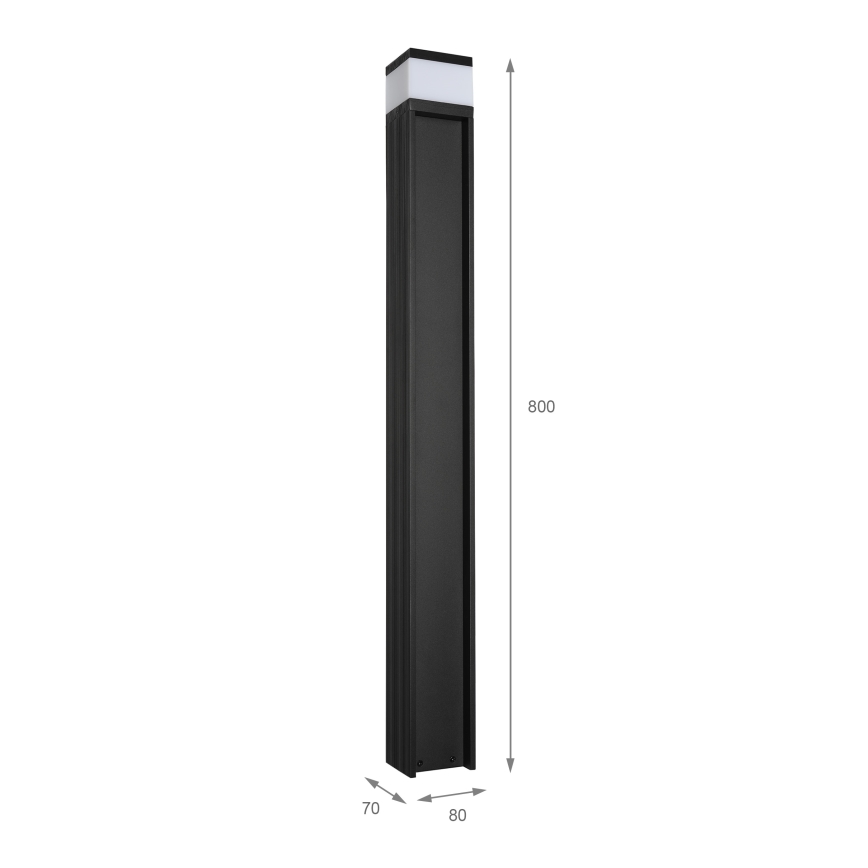Vonkajšia lampa VESPER 1xG9/5W/230V IP44 80 cm čierna