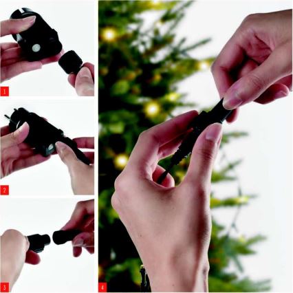 Vonkajšia LED reťaz 100xLED/15m IP44 studená biela