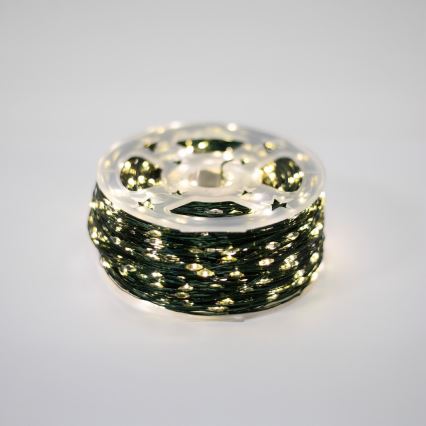 LED Vonkajšia  reťaz 1500xLED/230V 8 funkcií 153 m IP44 teplá biela + diaľkové ovládanie