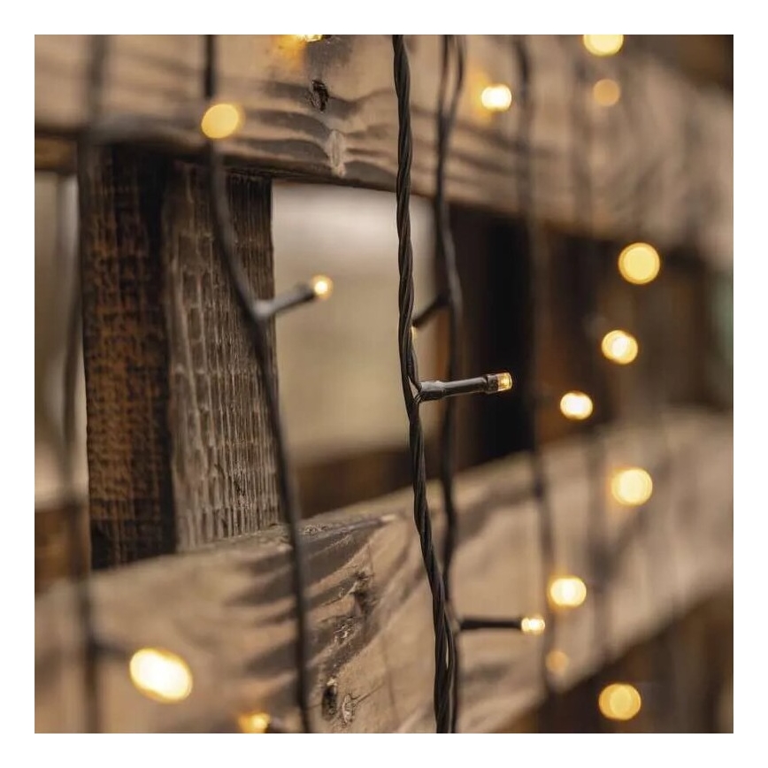 Vonkajšia LED svetelná reťaz 50×LED/5 m IP44 teplá biela