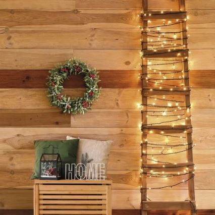 Vonkajšia LED svetelná reťaz 50×LED/5 m IP44 teplá biela