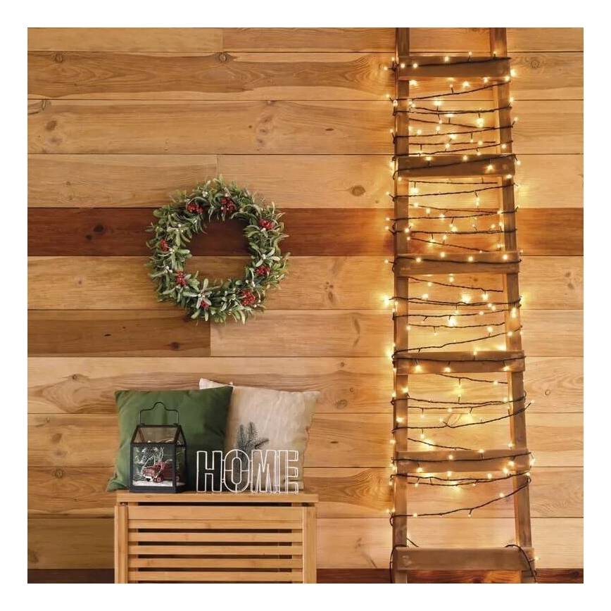 Vonkajšia LED svetelná reťaz 50×LED/5 m IP44 teplá biela