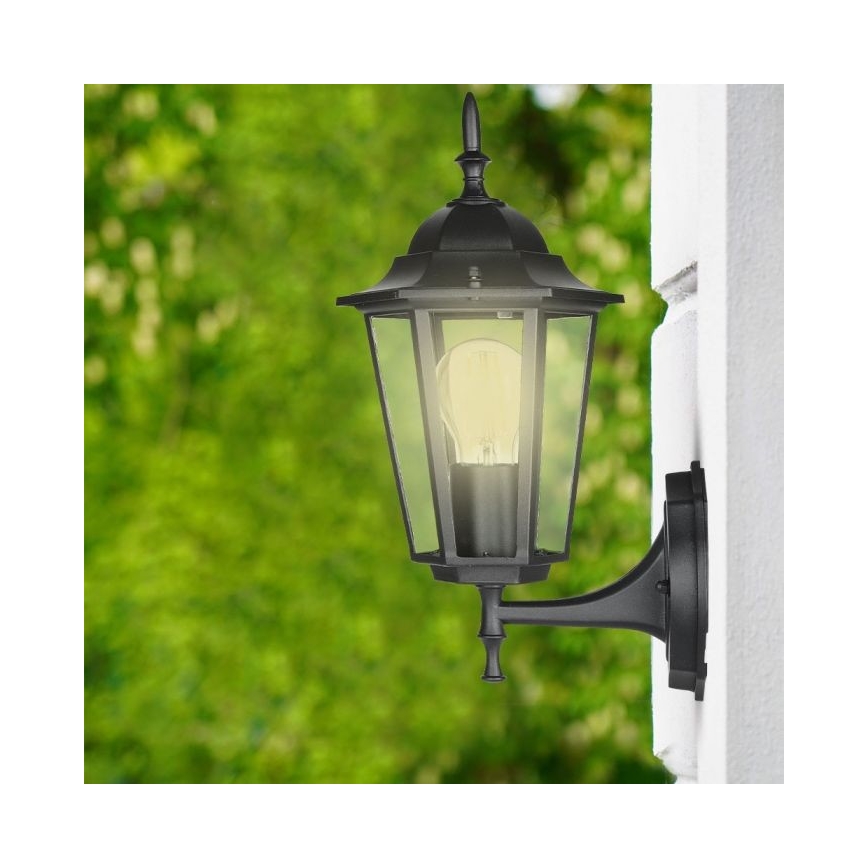 Vonkajšia nástenná lampa 1xE27/40W/230V IP44 čierna