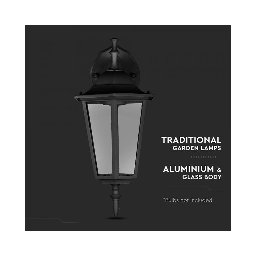 Vonkajšia nástenná lampa 1xE27/40W/230V IP44 čierna