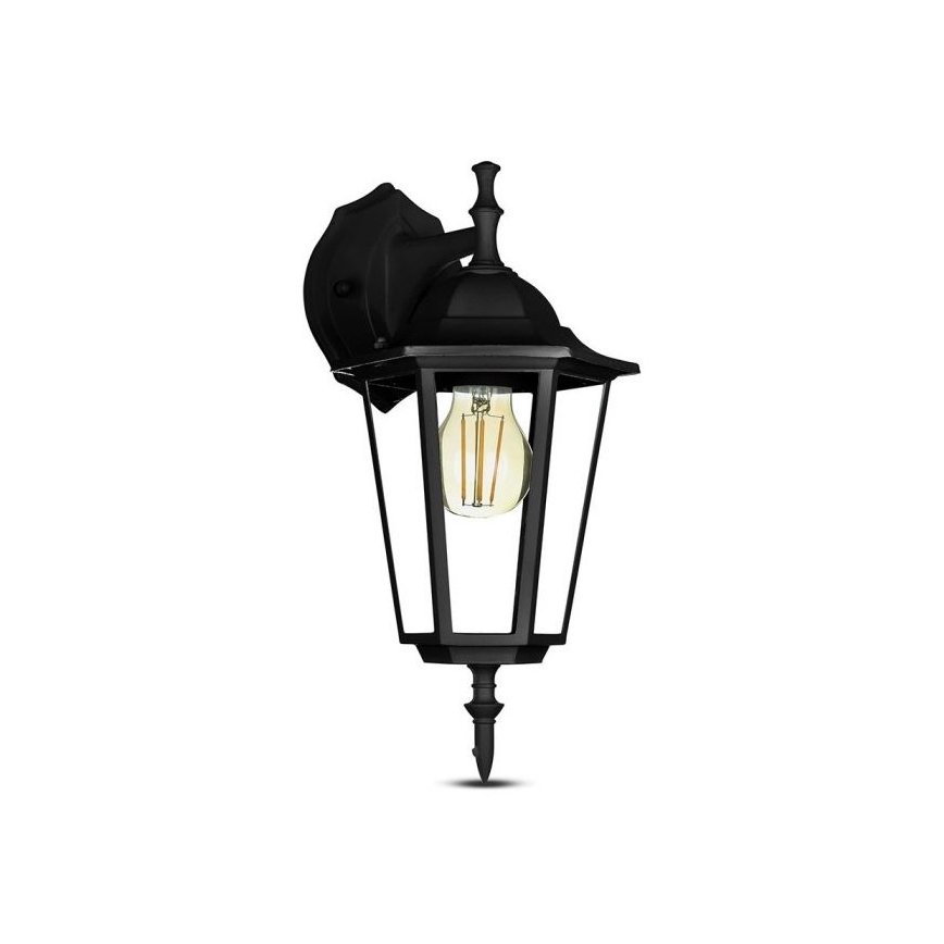 Vonkajšia nástenná lampa 1xE27/40W/230V IP44 čierna