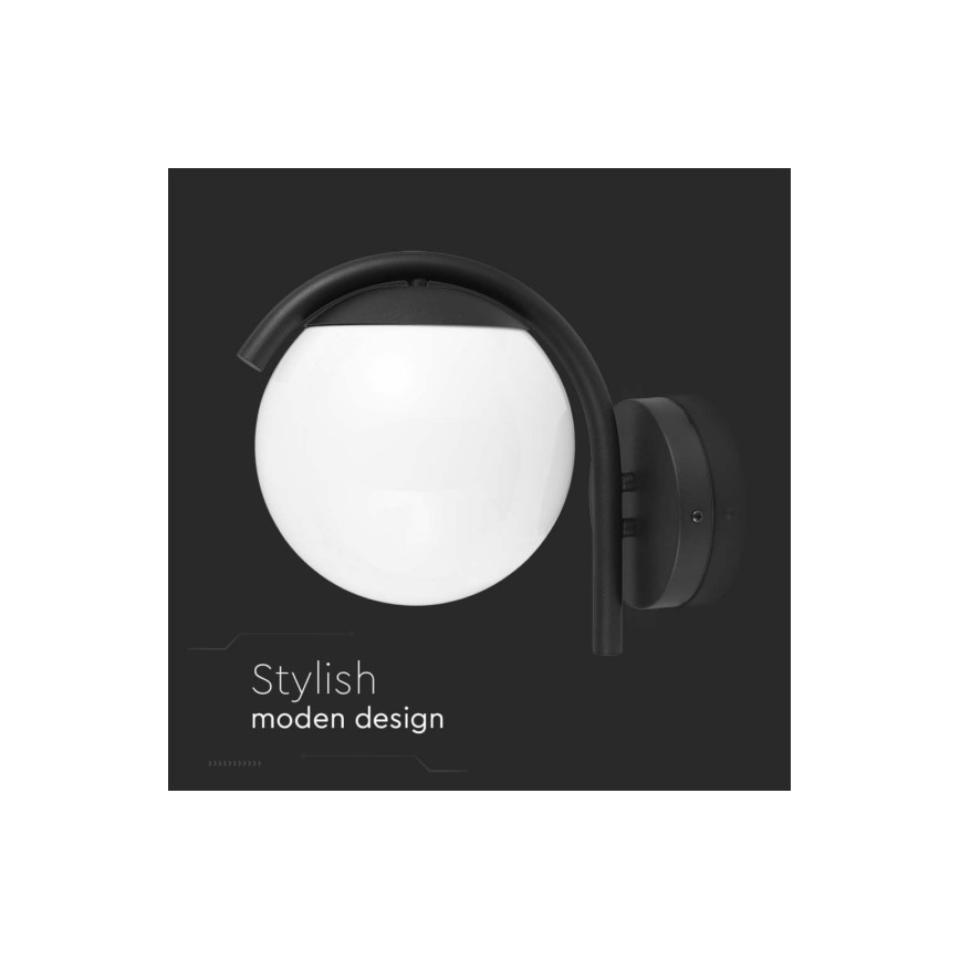 Vonkajšia nástenná lampa 1xE27/60W/230V IP44 čierna