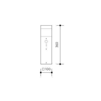 Vonkajšia senzorová lampa GARD 1xE14/60W/230V IP44