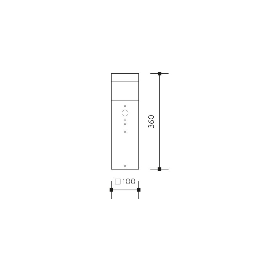 Vonkajšia senzorová lampa GARD 1xE14/60W/230V IP44