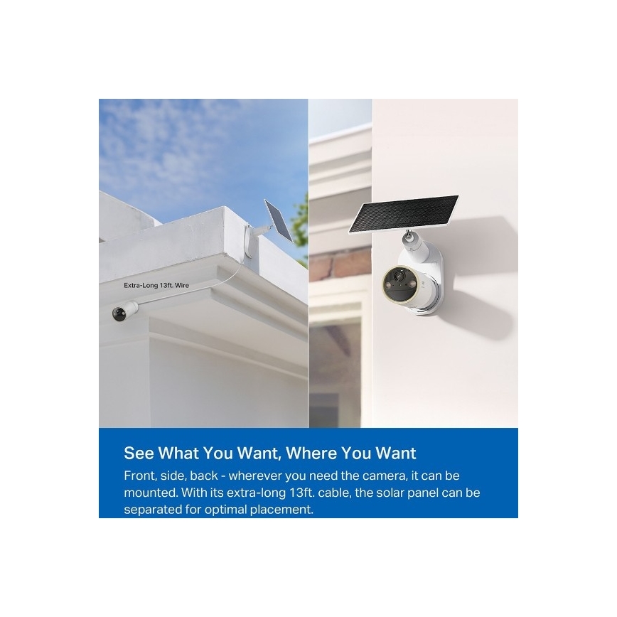 Vonkajšia solárna kamera IP66 Wi‑Fi