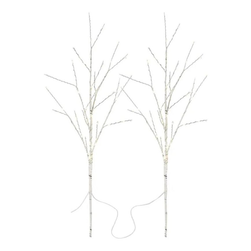 Vonkajšia vianočná LED dekorácia, 100xLED/3xAA, teplá biela, IP44