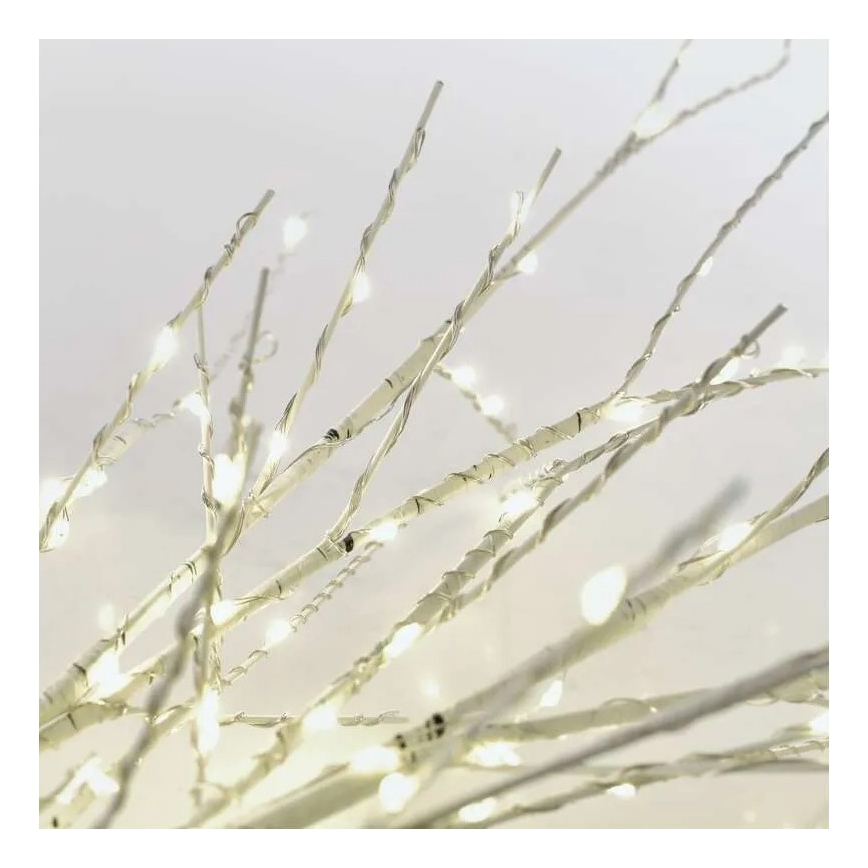 Vonkajšia vianočná LED dekorácia, 100xLED/3xAA, teplá biela, IP44