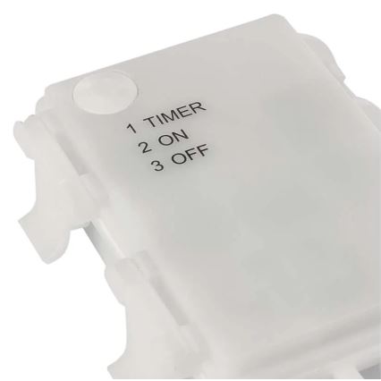 Vonkajšia vianočná LED dekorácia, 100xLED/3xAA, teplá biela, IP44