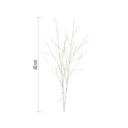 Vonkajšia vianočná LED dekorácia, 100xLED/3xAA, teplá biela, IP44