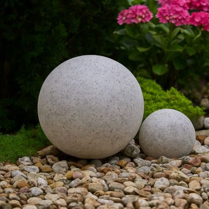 Vonkajšie dekoračné svietidlo LUMISTONE 1xE27/15W/230V IP65 priemer 38 cm