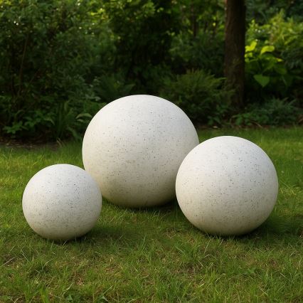 Vonkajšie dekoratívne svietidlo LUMISTONE 1xE27/15W/230V IP65, priemer 25 cm