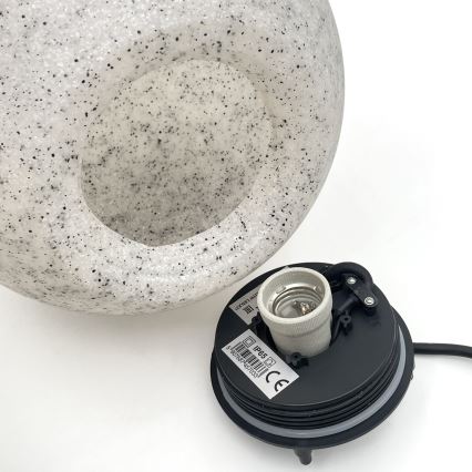 Vonkajšie dekoratívne svietidlo LUMISTONE 1xE27/15W/230V IP65, priemer 25 cm