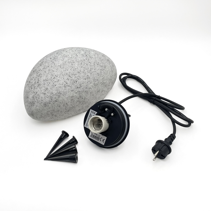 Vonkajšie dekoratívne svietidlo LUMISTONE 1xE27/15W/230V IP65 priemer 26,5 cm